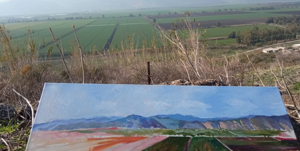 painting on the view